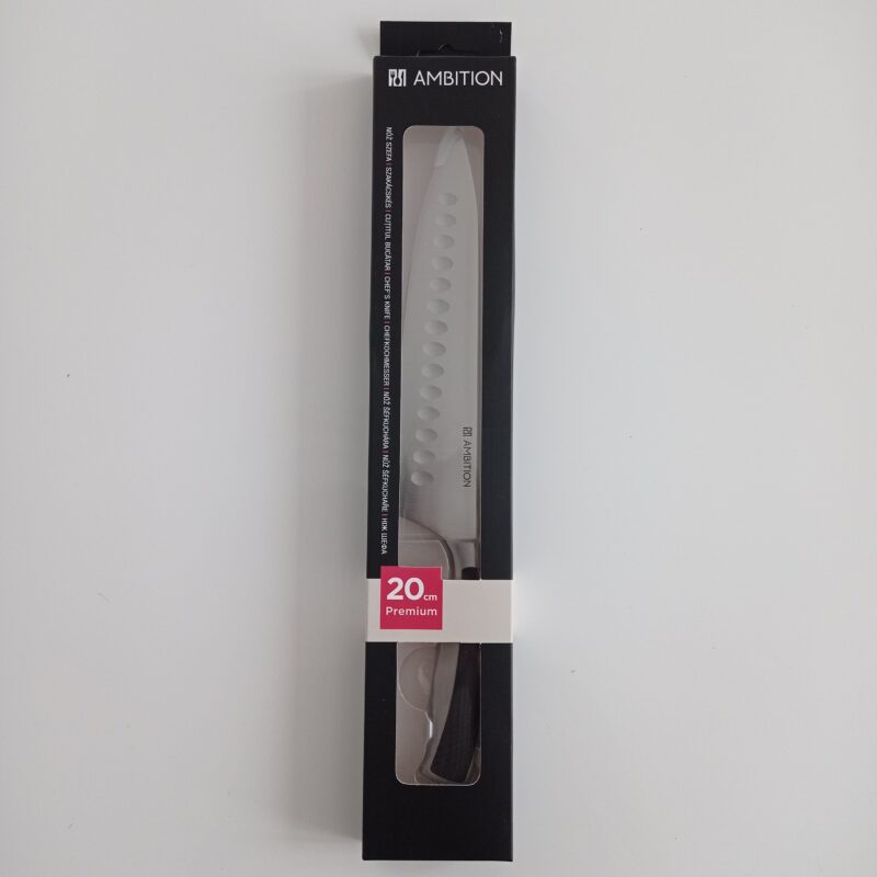 20473 AMBITION Nóż szefa kuchni z przetloczeniami Premium 20 cm - obrazek 3