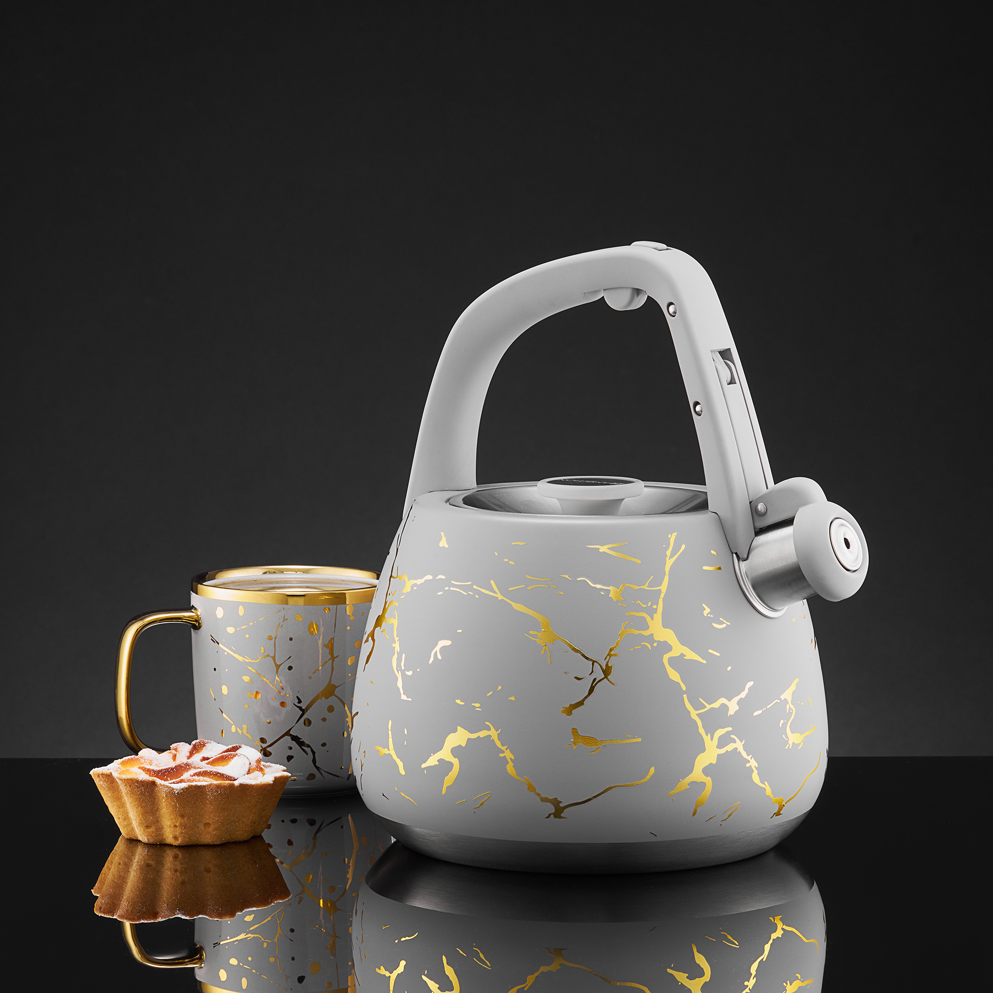 Czajnik tradycyjny Tower Marble 2,8 l szary AMBITION 42804 - obrazek 3