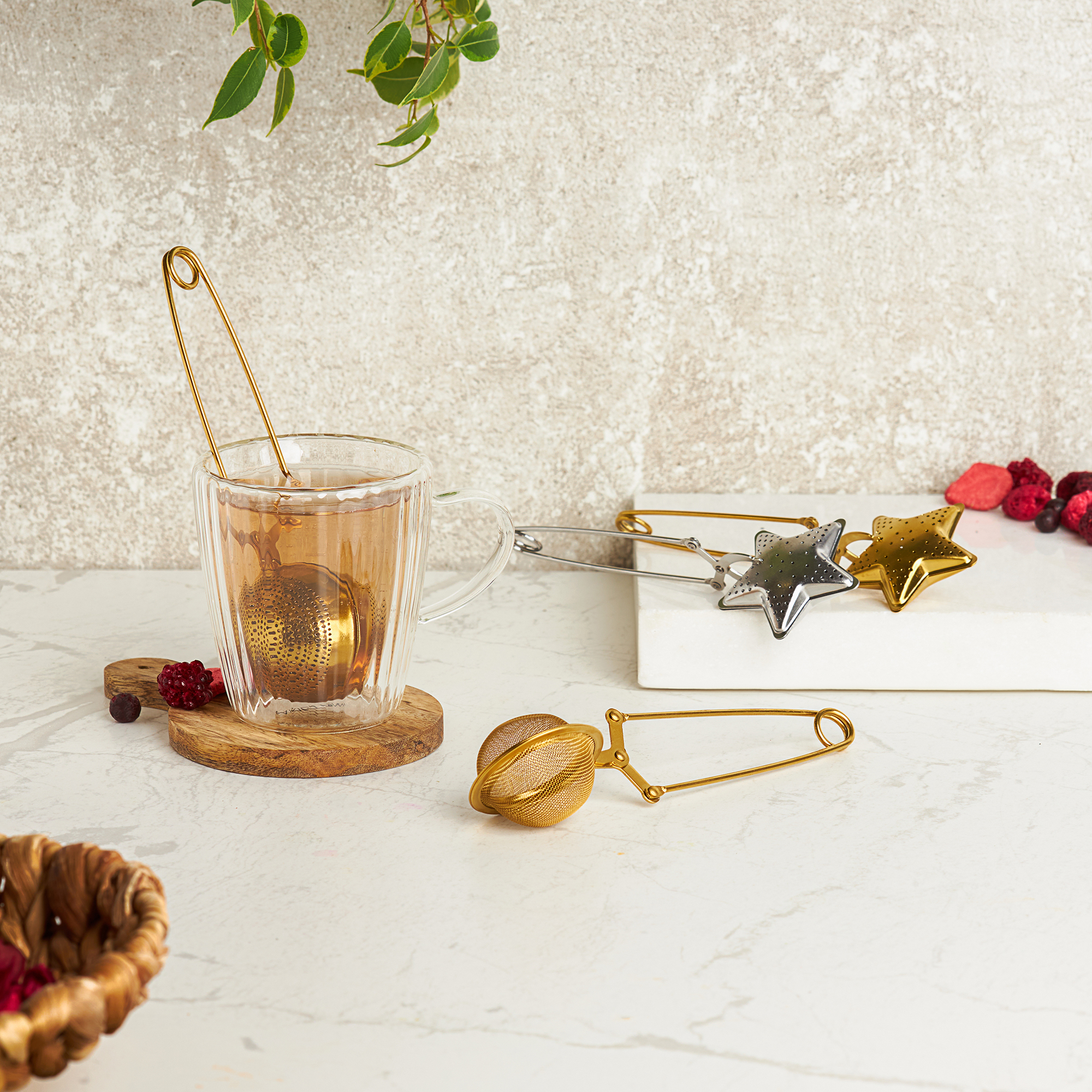 Zaparzacz do herbaty gwiazda złoty Steel AMBITION 97357 - obrazek 4