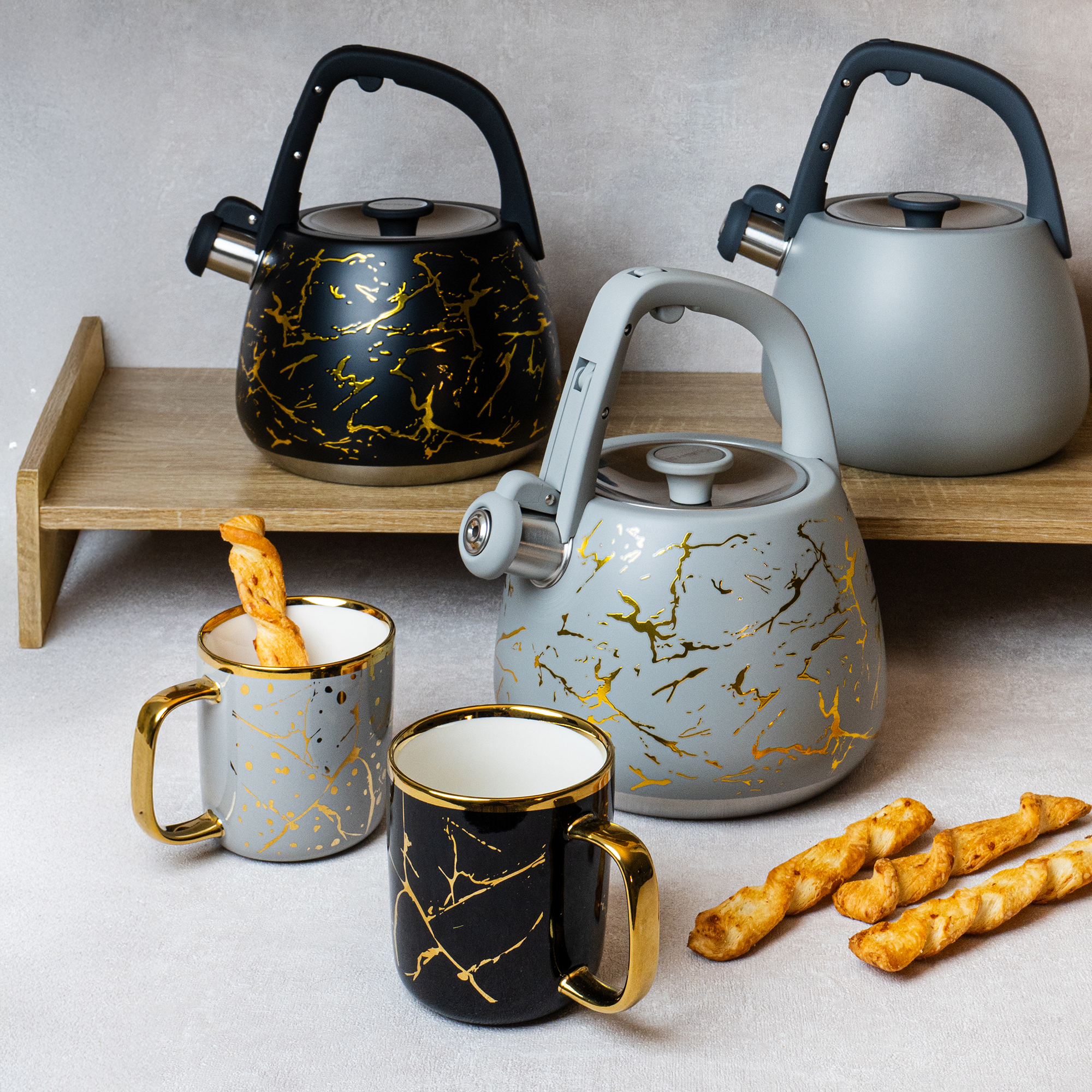 Czajnik tradycyjny Tower Marble 2,8 l szary AMBITION 42804 - obrazek 4