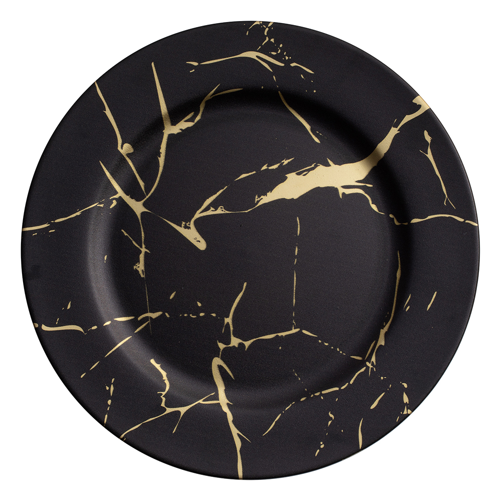 Podtalerz dekoracyjny Decor 33 cm AMBITION marmur czarny 80648 - obrazek 2