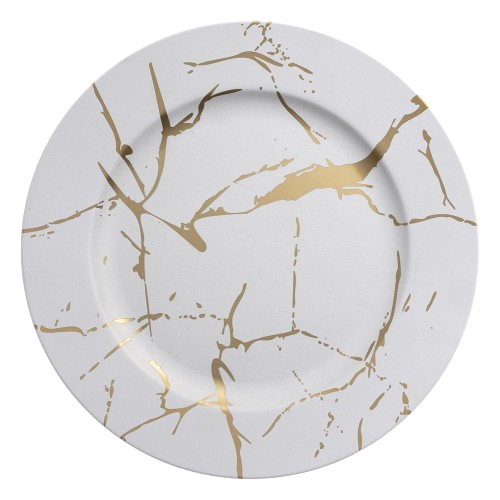 Podtalerz dekoracyjny Decor 33 cm AMBITION marmur biały 80649 - obrazek 2