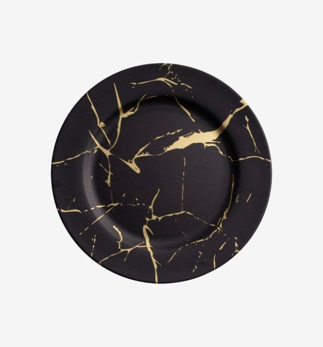 Podtalerz dekoracyjny Decor 33 cm AMBITION marmur czarny 80648