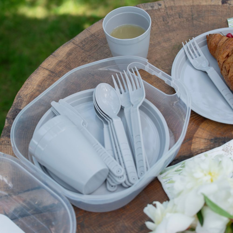 Zestaw piknikowy DAISY 21 elementów dla 4 osób Galicja - obrazek 4