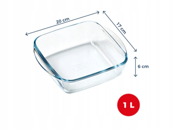 Naczynie żaroodporne do Air Fryer 20 x 17 cm 1 L PYREX - obrazek 3